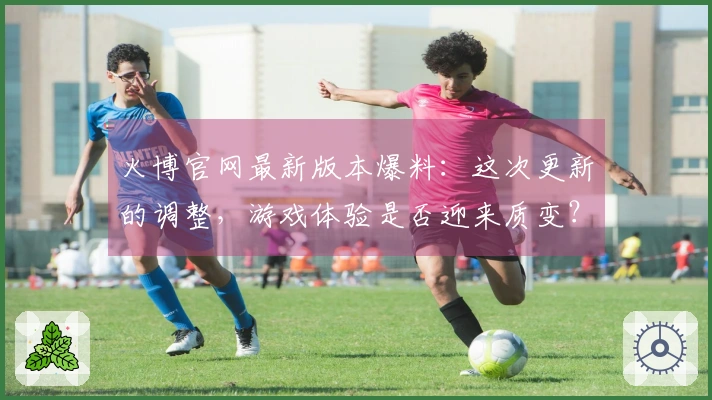 火博官网最新版本爆料：这次更新的调整，游戏体验是否迎来质变？